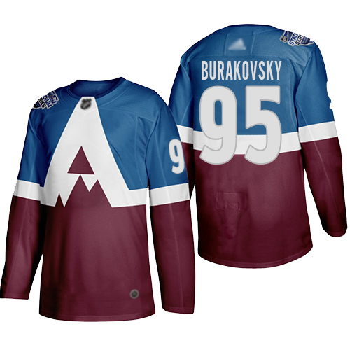 Men Adidas Colorado Avalanche #95 Andre Burakovsky Men 2020 Stadium Series Burgundy Stitched NHL Jersey->philadelphia flyers->NHL Jersey